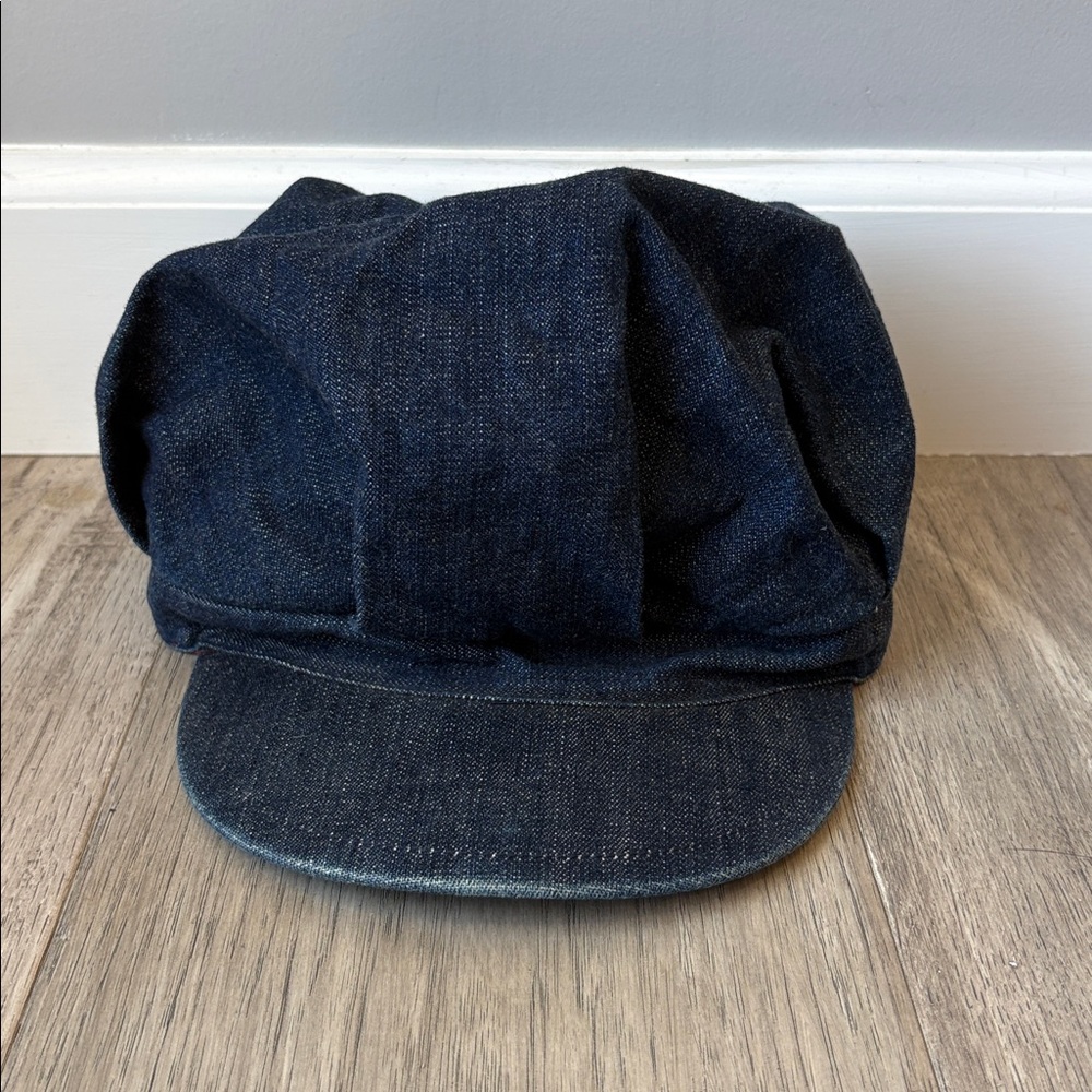 70s Denim Club Monaco Floppy Newsboy Hat Size M/L Funk Disco Vintage